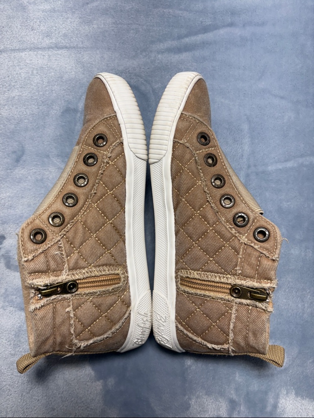 Blowfish Malibu Casual Slip-On Canvas Sneakers in Tan - Picture 7 of 9